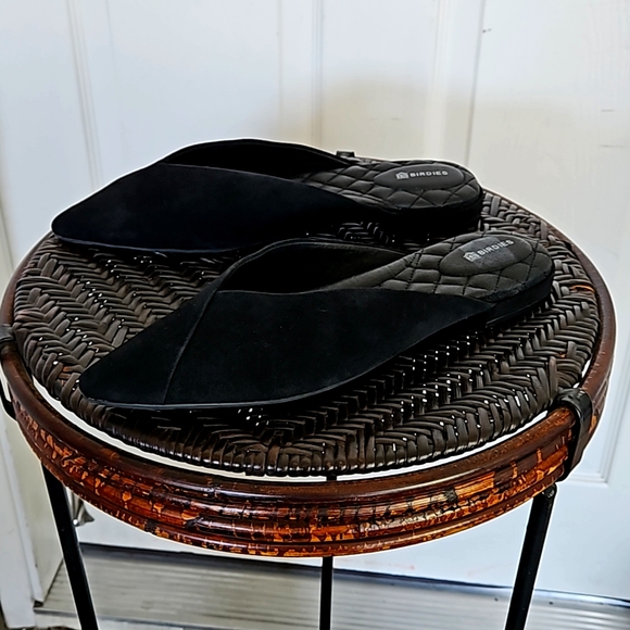 Birdies Black Quilted Flats Ladies Size 9.5 - Picture 2 of 9